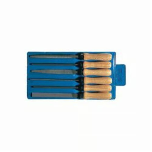 Picture of Pferd Key File Set - 6 Pieces 4" Second Cut Wooden Handle